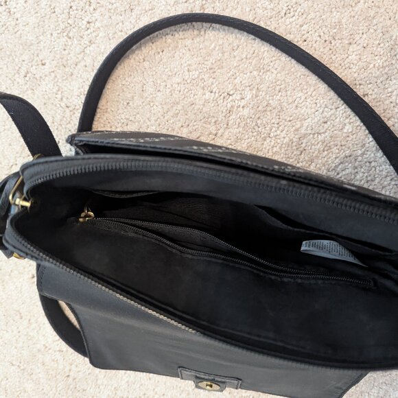 Original Fossil Kinley Small Crossbody Bag in Black/Bone - Picture 6 of 9